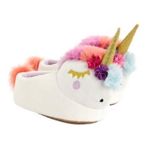 Crewcuts by J.Crew White Unicorn Slippers